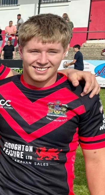  Keanu Williams - another two tries for Tenby United Athletic